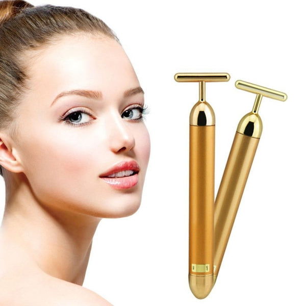 Gold Vibration Facial Beauty Roller